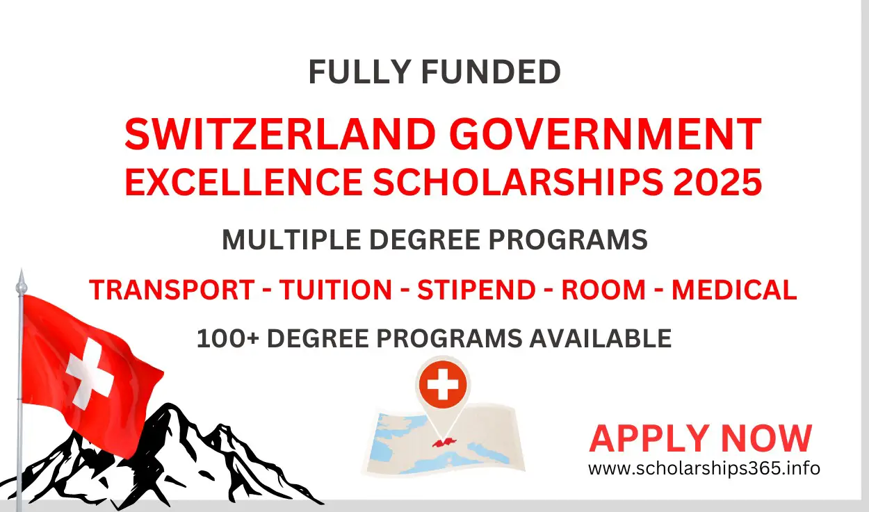 Switzerland Government Excellence Scholarships 2025 | Fully Funded Scholarships