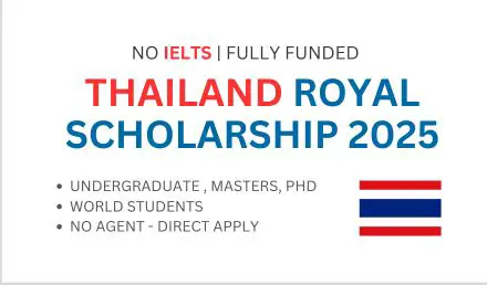 Royal Thailand Scholarship 2025 [Fully Funded Scholarships]