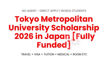 Tokyo Metropolitan University Scholarship 2026, Fully Funded