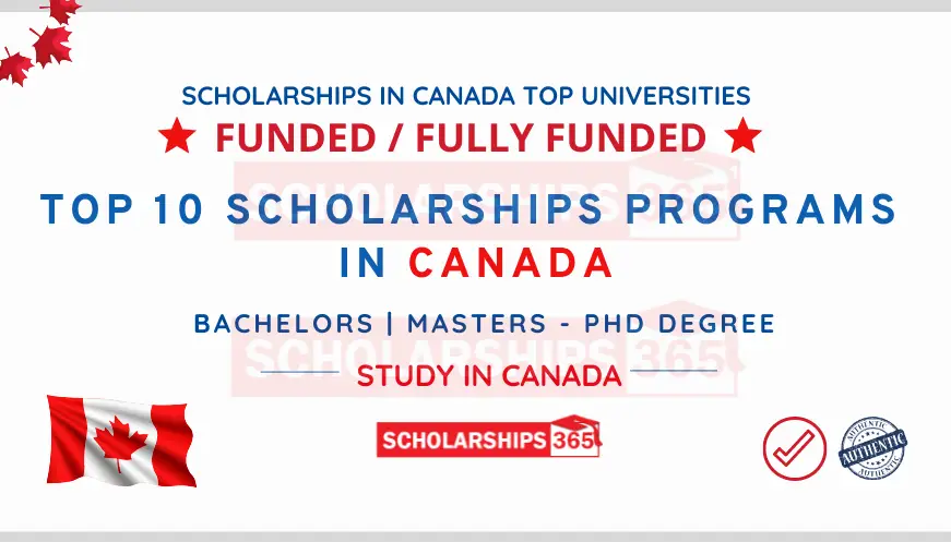 Top 10 Scholarships in Canada 2023-2024 | Study in Canada