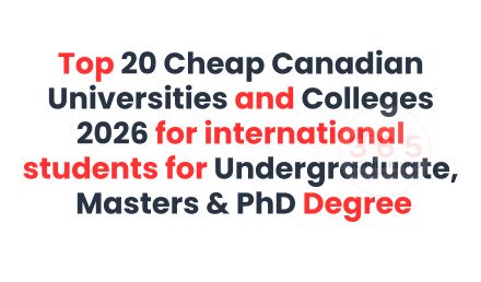 Top 20 Cheap Canadian universities and colleges 2026-2027