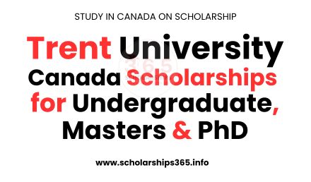 Trent University Canada Scholarships 2026 [Study in Canada]