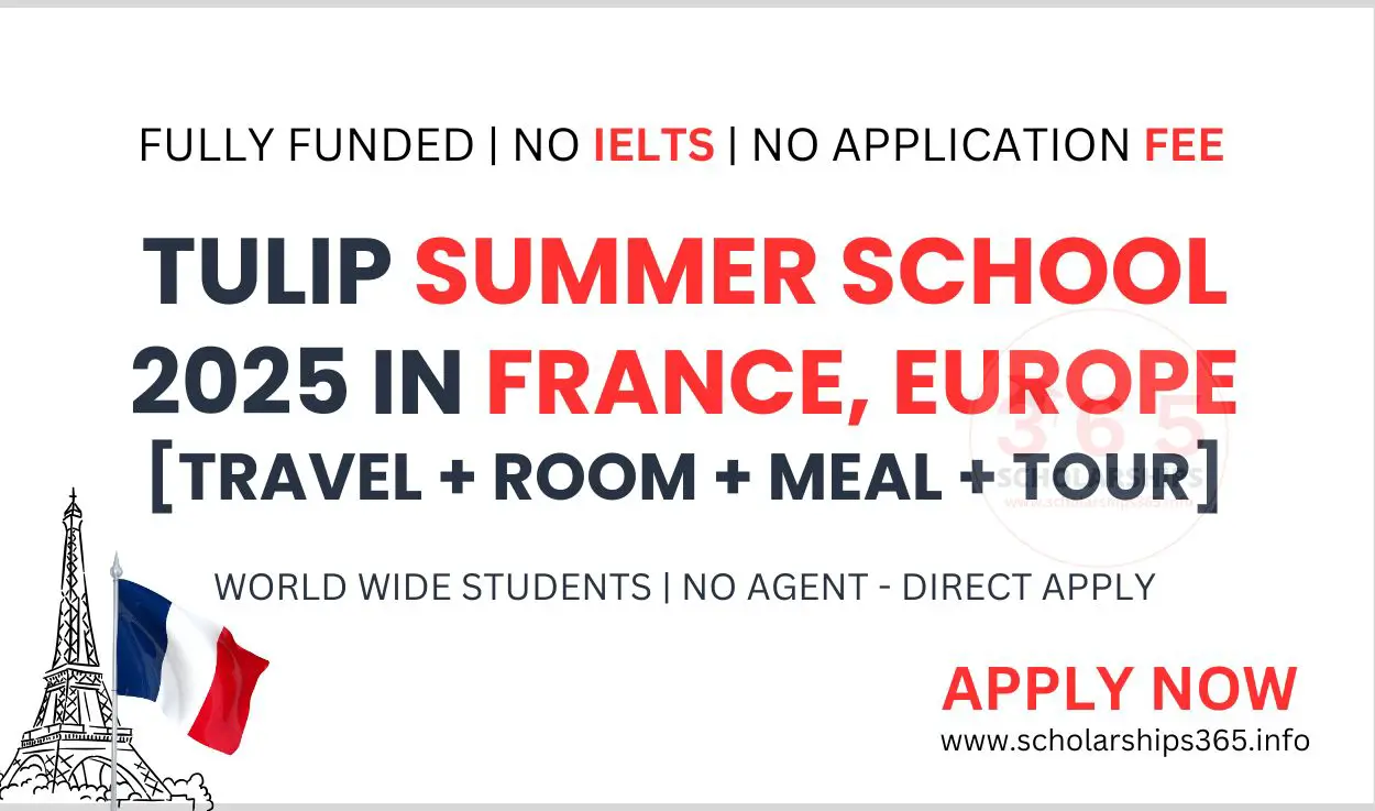 Tulip Summer School in France 2025 [Fully Funded School]