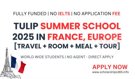 Tulip Summer School in France 2025 [Fully Funded School]