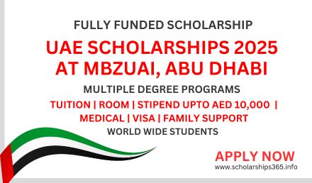 UAE Scholarship 2025 at MBZUAI [Fully Funded Scholarships]