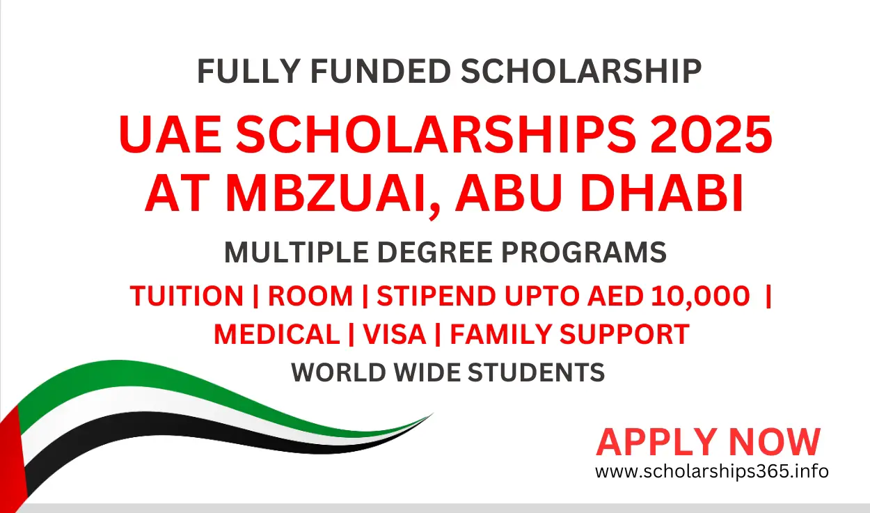 UAE Scholarship 2025 at MBZUAI [Fully Funded Scholarships]