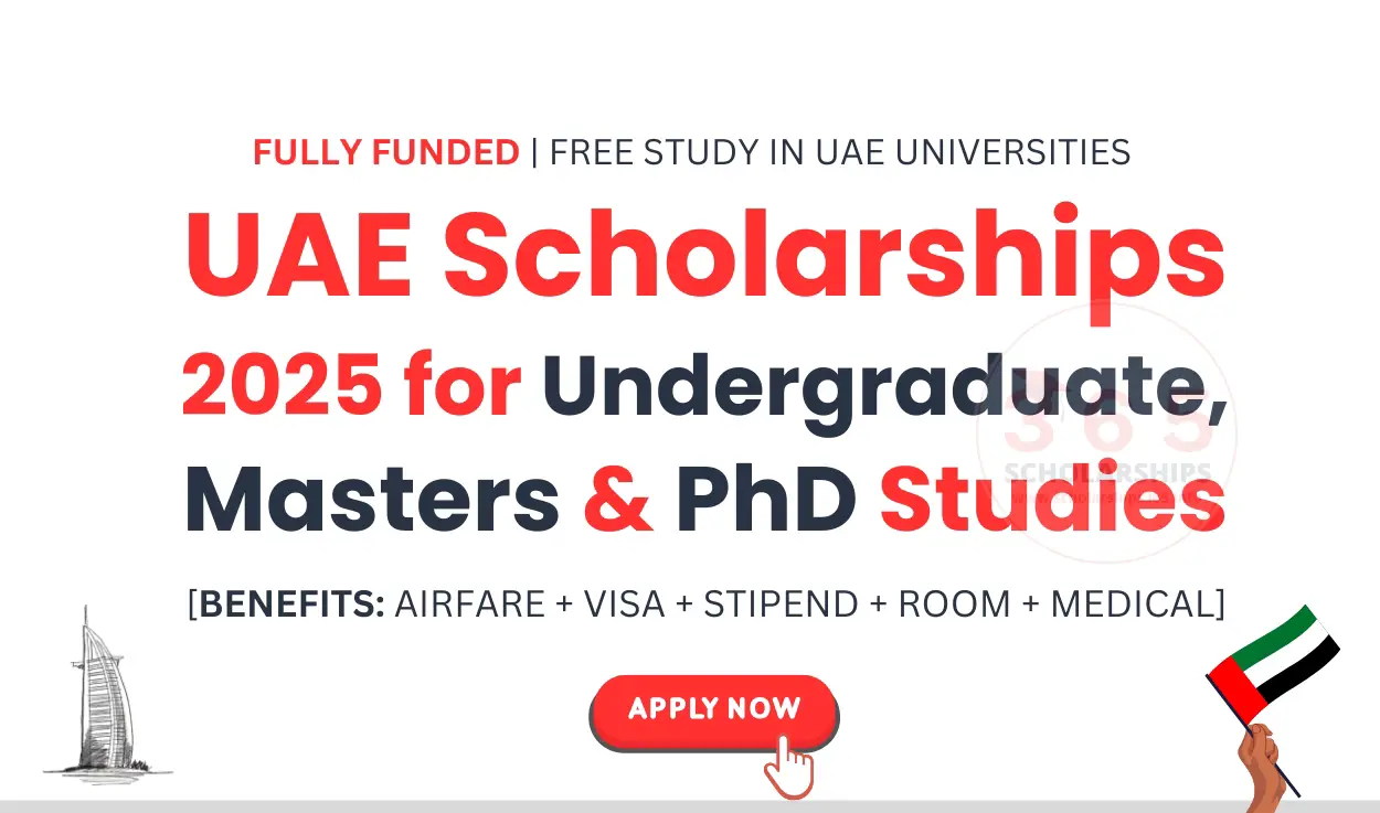UAE Scholarships 2025 for Undergraduate, Masters & PhD