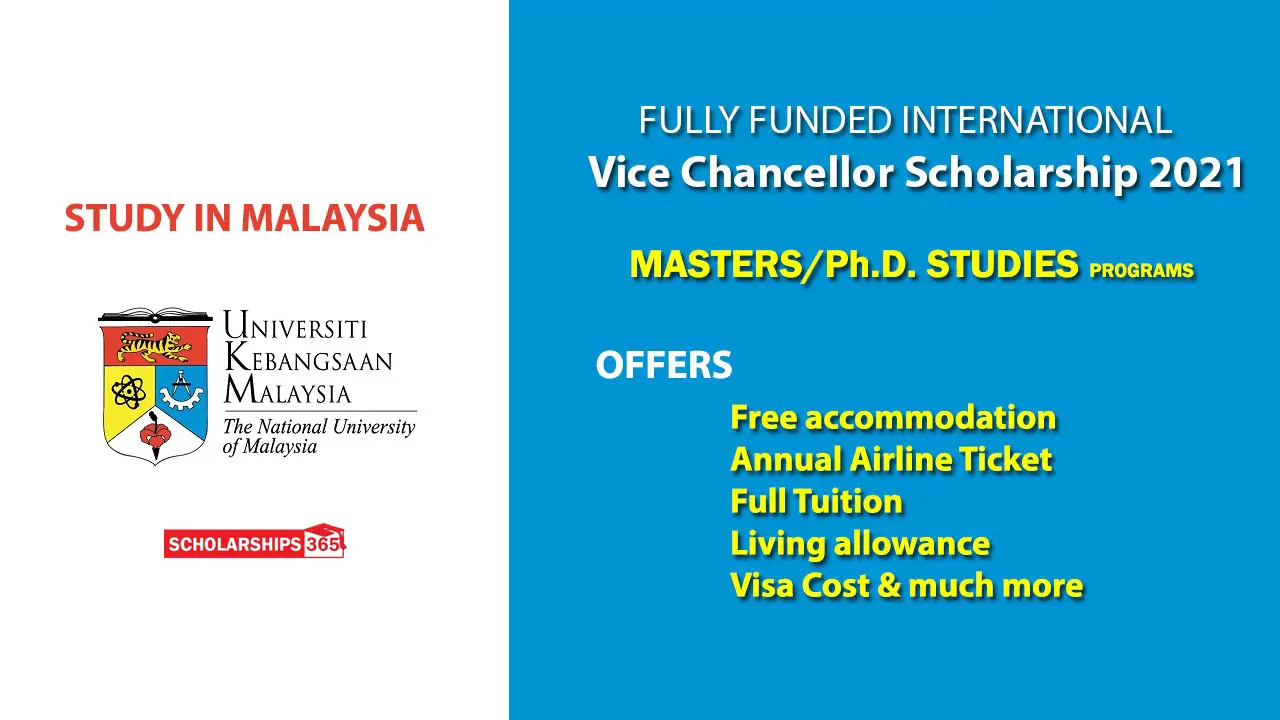 Universiti Kebangsaan Malaysia Scholarship 2021 - Fully Funded