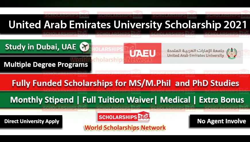 United Arab Emirates University Scholarship 2021 - Fully Funded Scholarship 