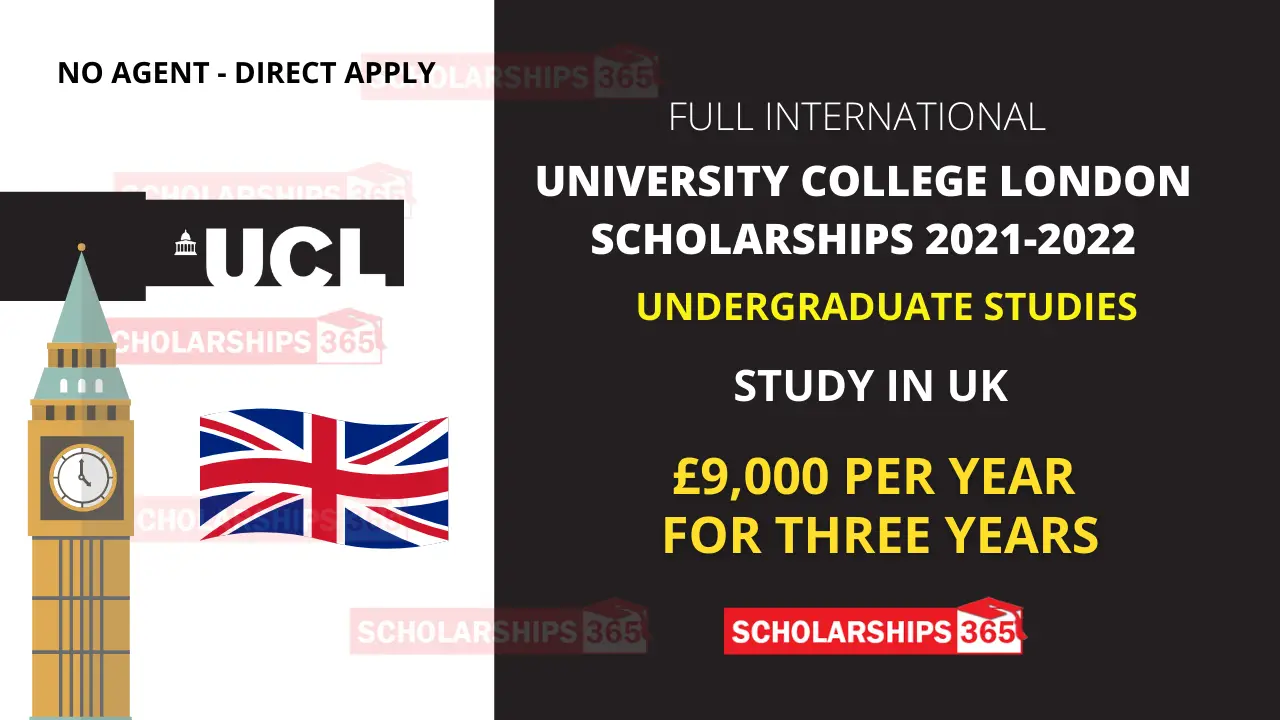 Denys Holland Scholarships 2021/2022 - University College London UK