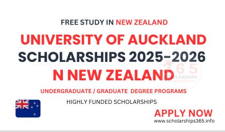 University of Auckland Scholarships 2025-2026 in New Zealand