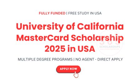 University of California MasterCard Scholarship 2025