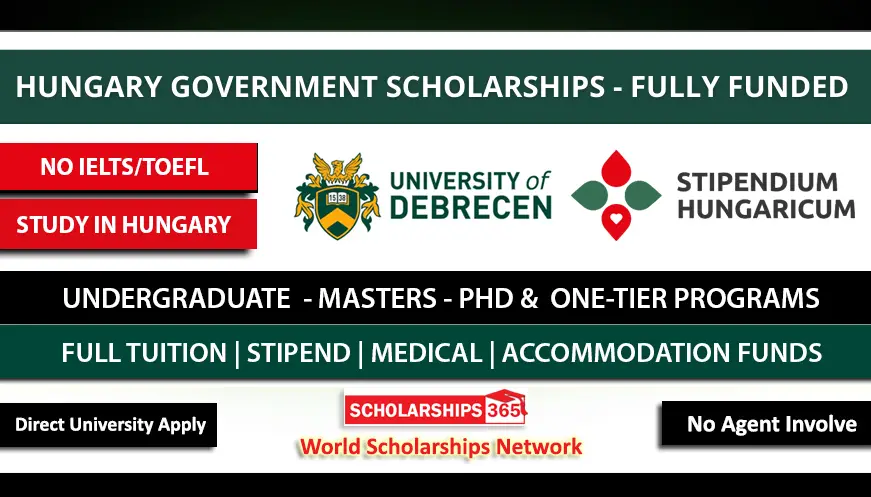 University of Debrecen Stipendium Hungaricum Scholarship 2024 -  Fully Funded