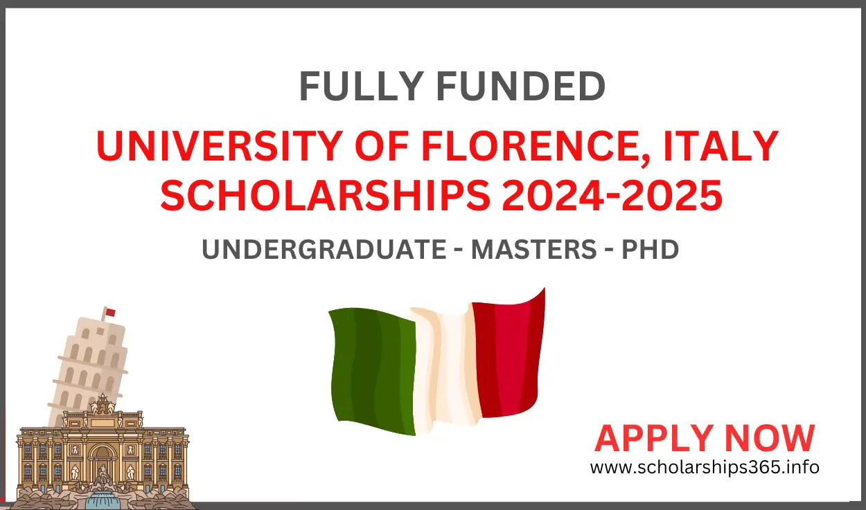 University of Florence Italy Scholarships 2024 (Fully Funded) for International Students
