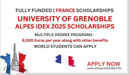 University of Grenoble Alpes Idex Scholarship, Fully Funded