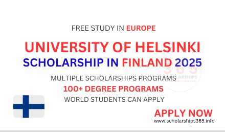 University of Helsinki Scholarship 2025 in Finland, Europe