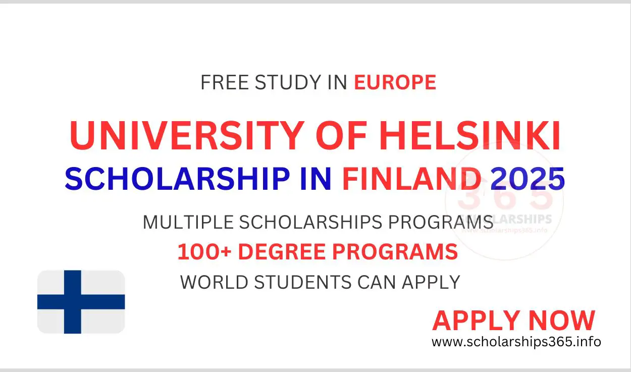 University of Helsinki Scholarship 2025 in Finland [Multiple Scholarships]