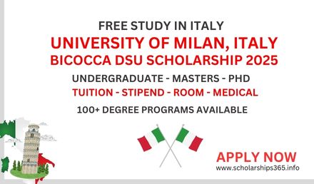 University of Milan Bicocca DSU Scholarship in Italy 2025