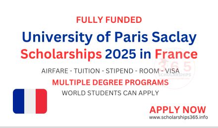 University of Paris Saclay Scholarship 2025 [Fully Funded]