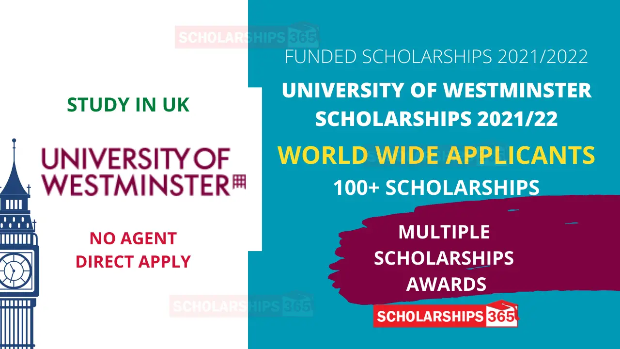 University of Westminster Scholarship 2021/22 in UK for International Students