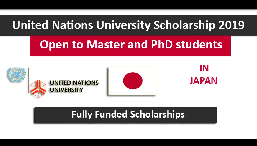 UNU-IAS Master and Doctoral Scholarship 2019