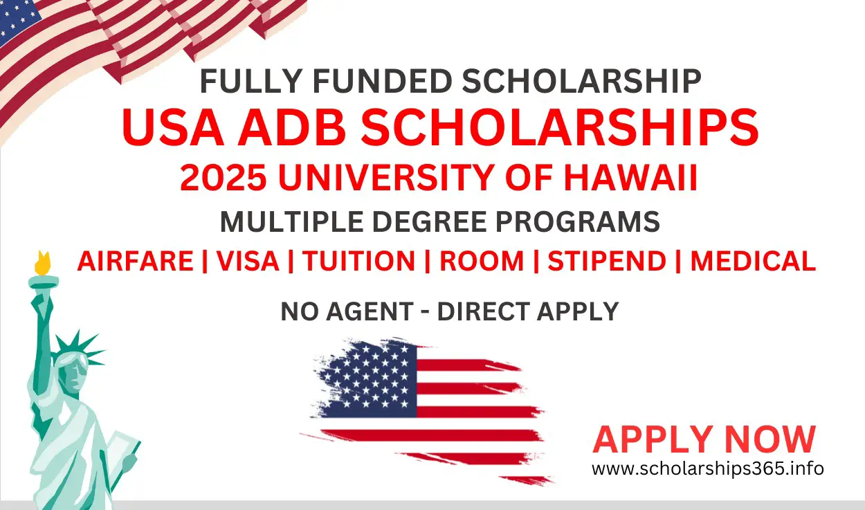 USA ADB Scholarships 2025 at University of Hawai [Fully Funded Scholarship]