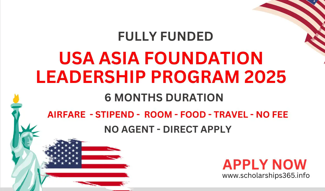 USA Asia Foundation Leadership Program 2025 [Fully Funded Opportunity]