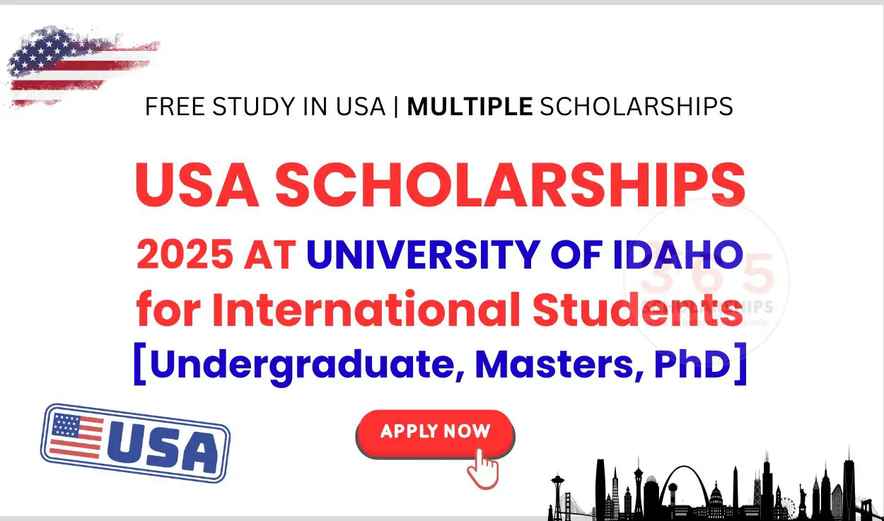 USA Scholarships 2025 at University of Idaho [Undergraduate, Masters, PhD]