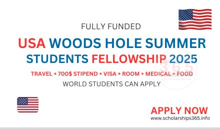 USA Woods Hole Summer Student Fellowship 2025 [Fully Funded]