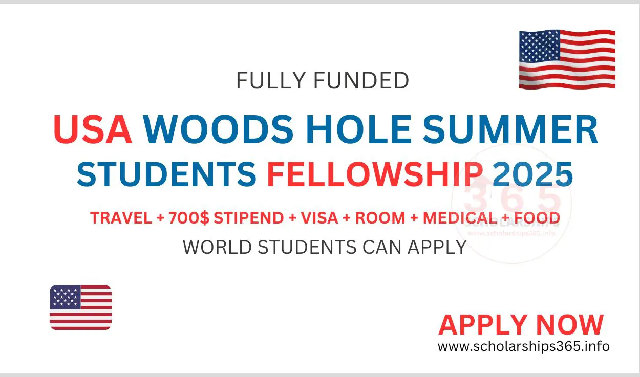 USA Woods Hole Summer Student Fellowship 2025 [Fully Funded]