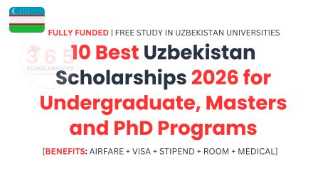 10 Best Uzbekistan Scholarships 2026 for BS, MS & PhD