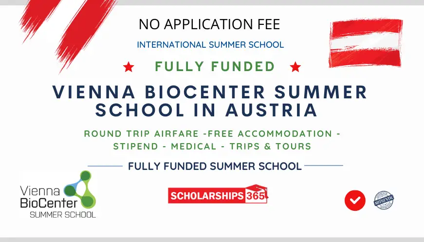 Vienna Biocenter Summer School 2022 Austria - Fully Funded