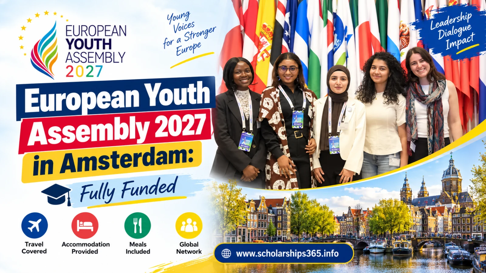 European Youth Assembly (EYA) 2027 in Amsterdam: Fully Funded Seats for Young Leaders
