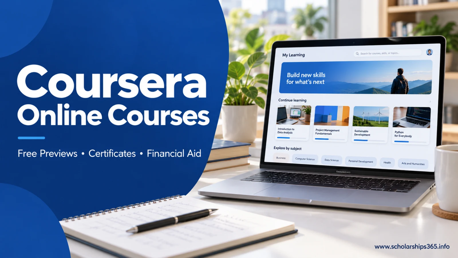 Coursera online courses guide covering free previews, certificates and financial aid