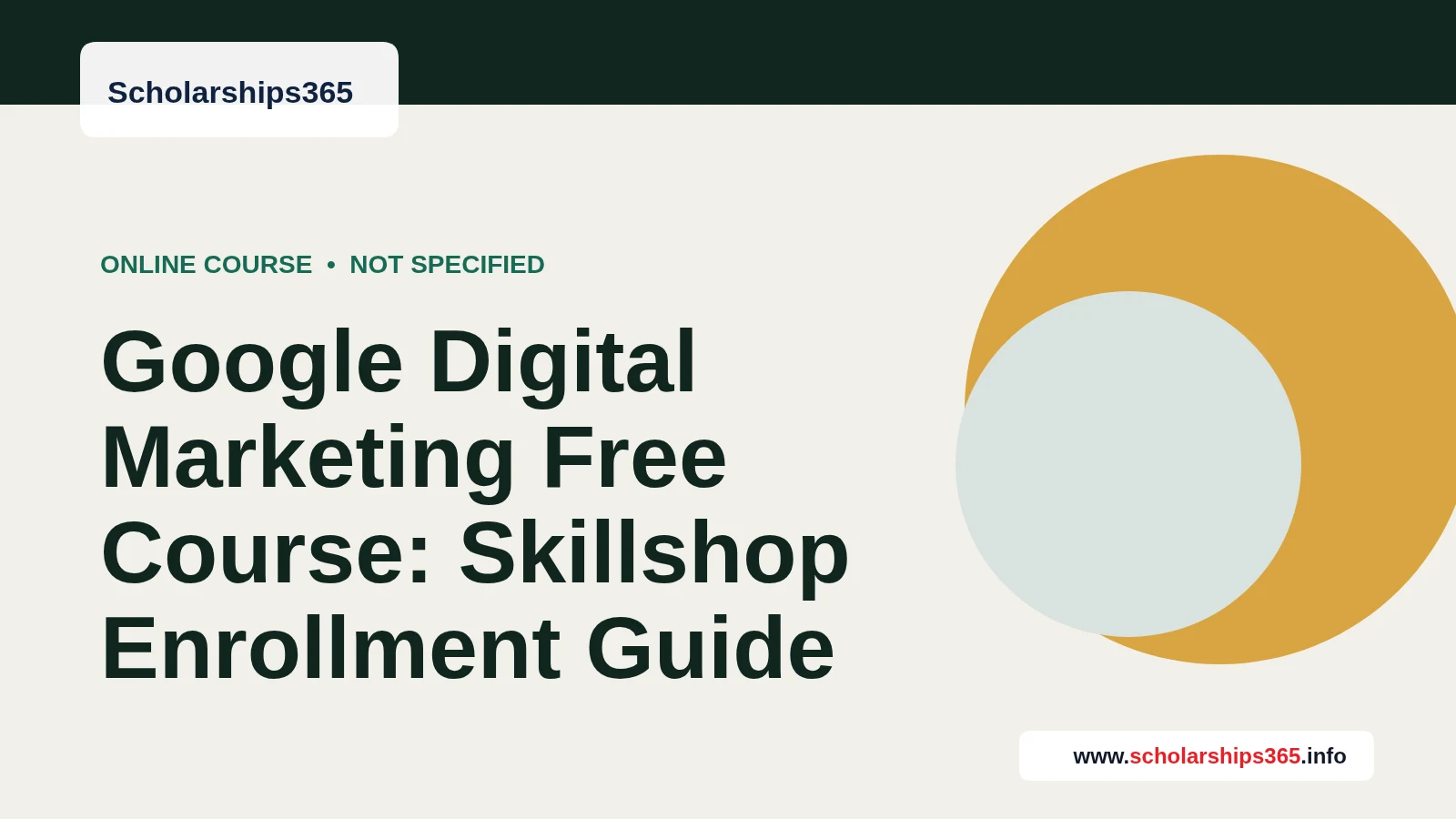 Google digital marketing course featured graphic about Skillshop training and completion awards