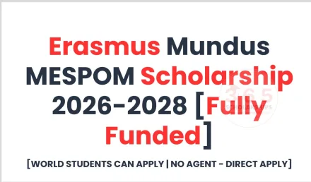 Erasmus Mundus MESPOM Scholarship 2026-28 [Fully Funded]