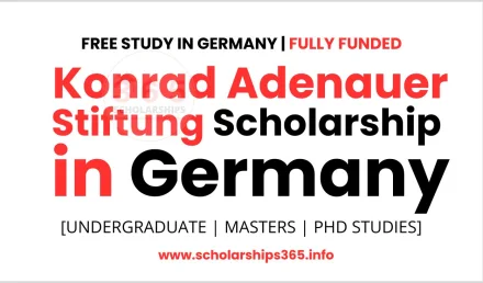 Konrad Adenauer Stiftung Scholarship 2026 in Germany [Fully Funded]