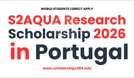 S2AQUA Research Scholarship 2026 in Portugal