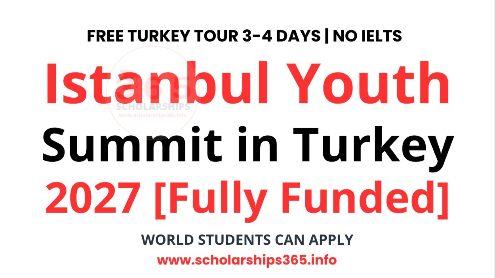Istanbul Youth Summit in Turkey 2027 [Funded and Fully Funded Seats for Conference]