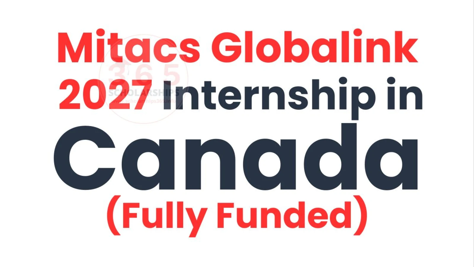 Mitacs Globalink 2027 Internship in Canada (Fully Funded)