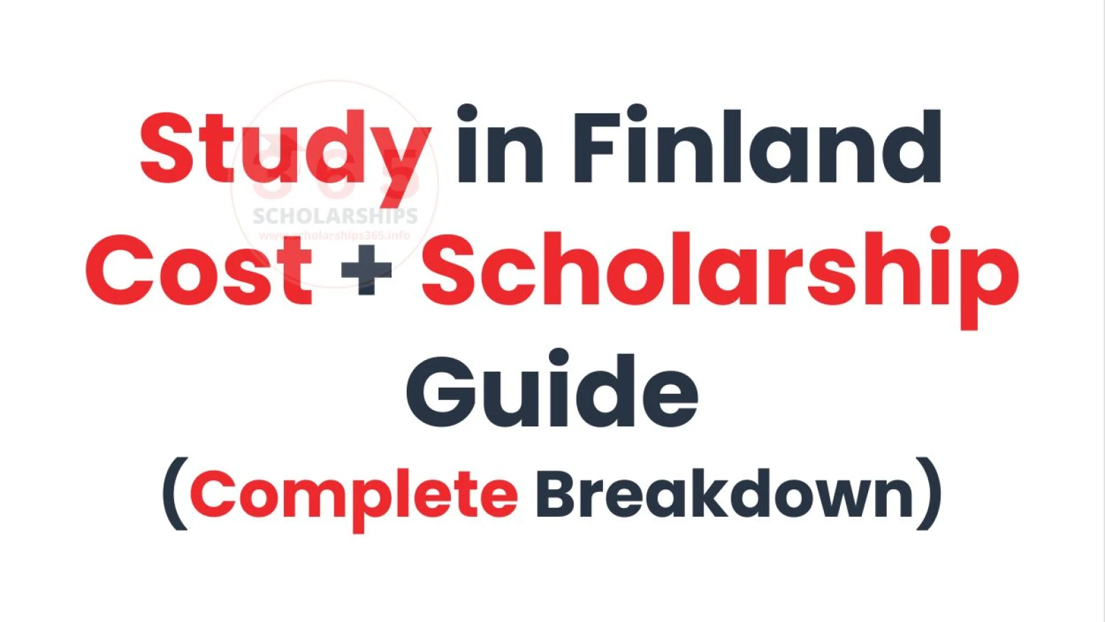 Study in Finland Cost + Scholarship Guide 2026 (Full Guide)