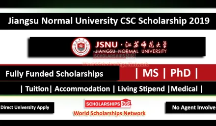 Jiangsu Normal university csc scholarship 2019 in China - Fully Funded