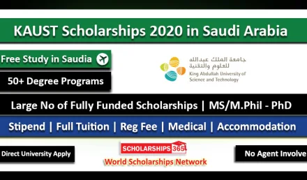 KAUST Scholarships 2021 in Saudi Arabia Fully Funded for International Students
