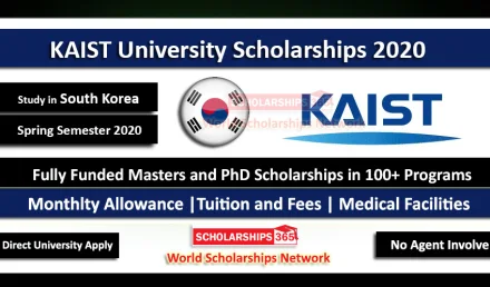 KAIST International Student Scholarship 2020 Fully Funded for International Students