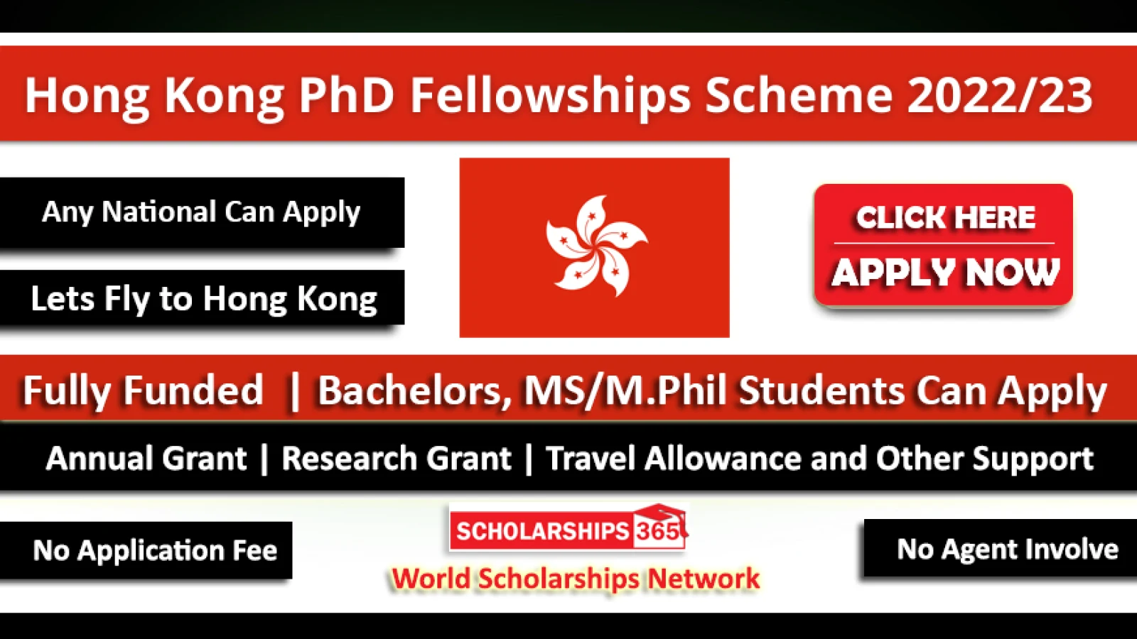 Hong Kong PhD Fellowship Scheme Program 2022-23  | Fully Funded Fellowships