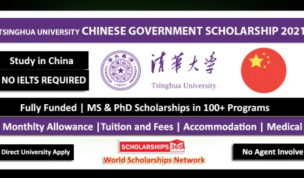 Tsinghua University CSC Scholarship in China 2021 - Fully Funded
