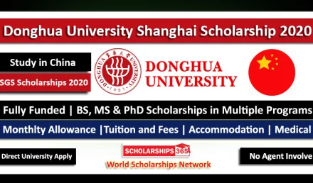Donghua University Shanghai Government Scholarship 2020 - Fully Funded