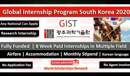 Global Internship Program South Korea 2020 - Fully Funded