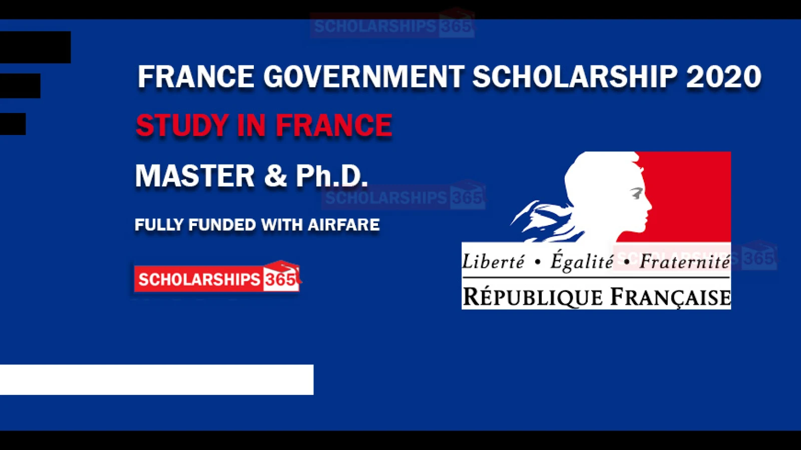 France Government Scholarship 2020-2021 - Fully Funded