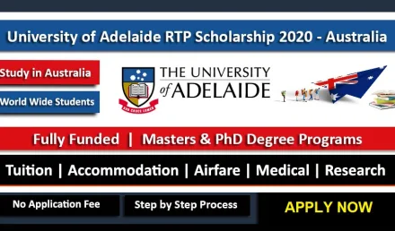 University of Adelaide Australian Government Research Scholarship 2021 - Fully Funded
